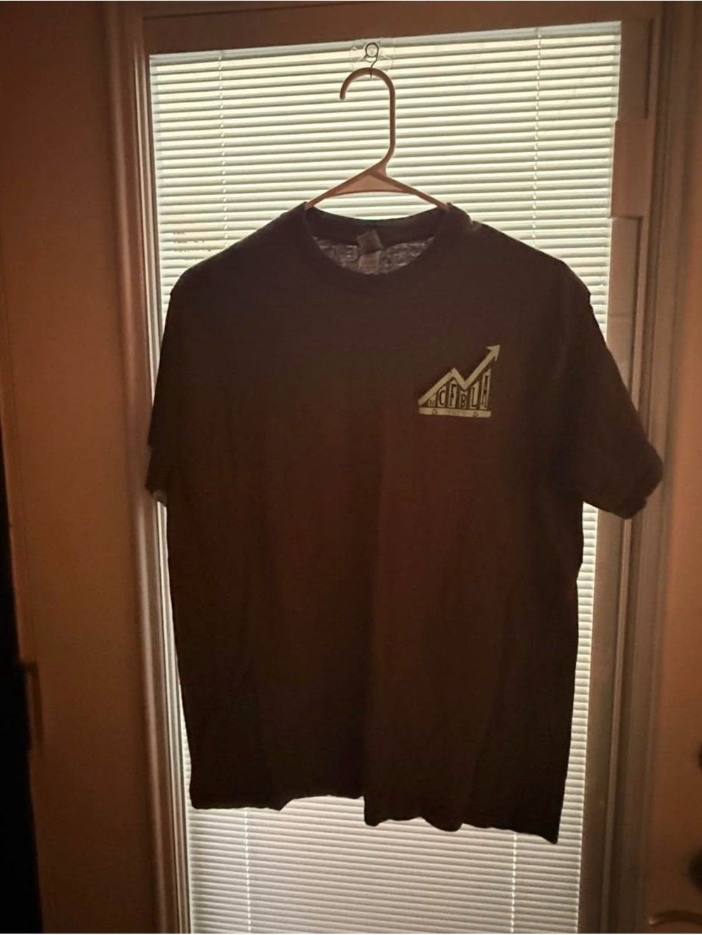 Gildan Black Short-Sleeve Tee with Small Chest Graphic